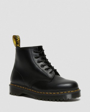 Dr Martin Martens 101 Bex Smooth Leather Ankle Boots (Smooth Leather) Platforms Boots Black | YF99-H2GP