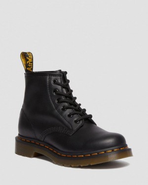 Dr Martin Martens 101 Virginia Leather Ankle Boots (Virginia) Boots Black | NJ34-K1VR