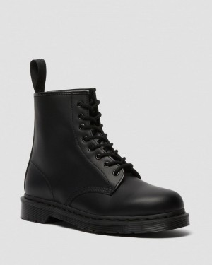 Dr Martin Martens 1460 Mono Smooth Leather Lace Up Boots (Smooth Leather) Boots Black | WI82-I0PX