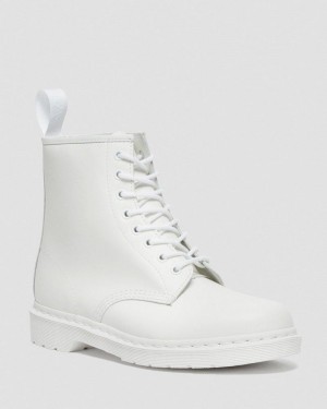 Dr Martin Martens 1460 Mono Smooth Leather Lace Up Boots (Smooth Leather) Boots White | TQ45-C6YR