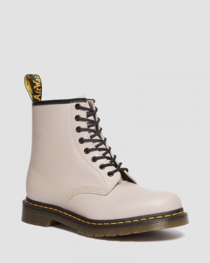 Dr Martin Martens 1460 Smooth Leather Lace Up Boots (Smooth Leather) Boots Vintage Taupe | JK02-M5QG