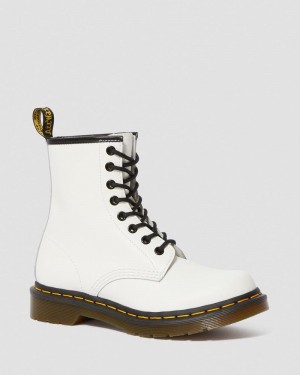 Dr Martin Martens 1460 - Smooth Leather Lace Up Boots (Smooth Leather) Boots White | TU14-J3OD