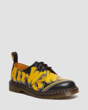 Dr Martin Martens 1461 Airwair Vintage Smooth Leather Oxford Shoes (Airwair Vintage Smooth) Shoes Black / Multi | AU60-B0UX