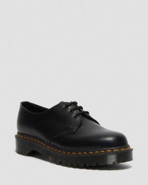 Dr Martin Martens 1461 Bex Smooth Leather Oxford Shoes (Smooth Leather) Platforms Black | JM63-W7RB