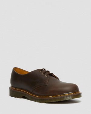 Dr Martin Martens 1461 Crazy Horse Leather Oxford Shoes (Crazy Horse) Shoes Brown | QN87-K2EO