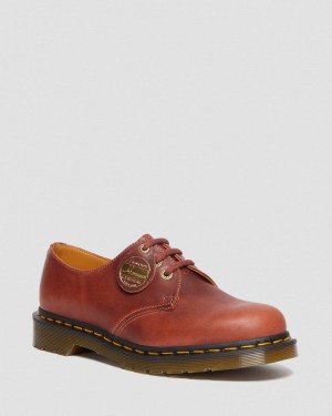 Dr Martin Martens 1461 Made in England Denver Leather Oxford Shoes (Denver Veg Tan) Shoes Brown | BL91-U2OV