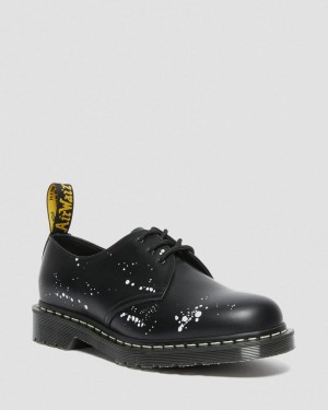 Dr Martin Martens 1461 Neighborhood Smooth Leather Oxford Shoes (Smooth Leather) Shoes Black | OI12-I2MM