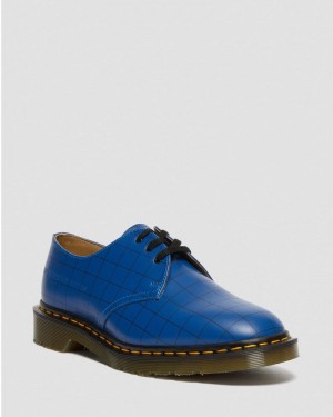 Dr Martin Martens 1461 Undercover Made in England Leather Oxford Shoes (Smooth Leather) Shoes Blue | ZJ75-D0RV