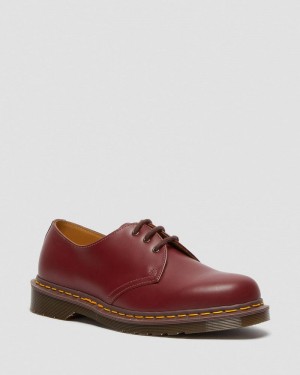 Dr Martin Martens 1461 Vintage Made in England Oxford Shoes (Quilon) Shoes Red | OT21-Q6IY