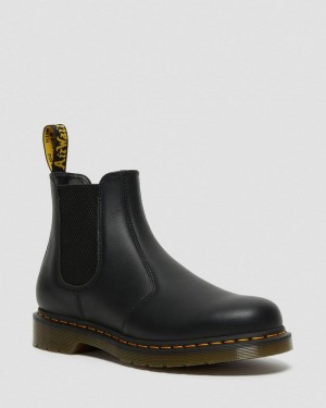 Dr Martin Martens 2976 Nappa Leather Chelsea Boots (Nappa Leather) Boots Black | CU33-A8YO