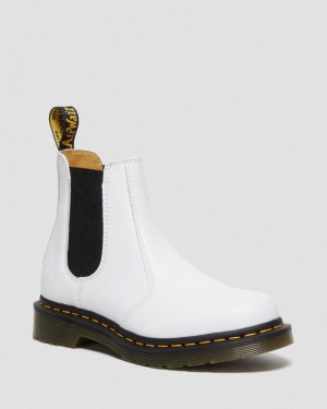 Dr Martin Martens 2976 Softy T Leather Chelsea Boots (Softy T) Shoes White | HX16-J8BQ