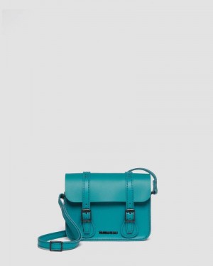 Dr Martin Martens 7 Inch Leather Crossbody Bag (Smooth Leather) Bags & Backpacks Teal Green | DC81-L7ZN