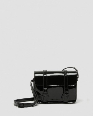 Dr Martin Martens 7 inch Patent Leather Crossbody Bag (Patent Leather) Bags & Backpacks Black | LY12-D2WG