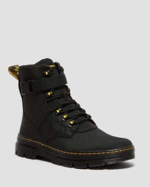 Dr Martin Martens Combs Tech II Poly Casual Boots (Accord+Poly Ripstop) Boots Black | NX31-C5BE