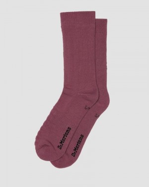 Dr Martin Martens Double Doc Cotton Blend Socks (Cotton Blend) Socks Muted Purple | MT88-H7QZ