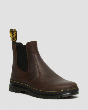 Dr Martin Martens Embury Crazy Horse Leather Casual Boots (Crazy Horse) Boots Brown | GU40-F7ZF