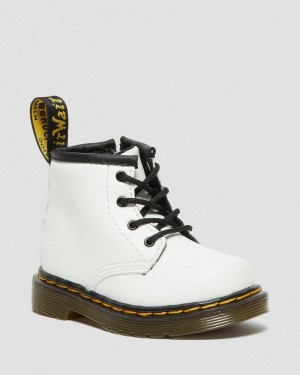 Dr Martin Martens Infant 1460 Leather Lace Up Boots (Romario) Boots White | OG02-R7MZ