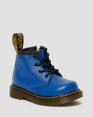 Dr Martin Martens Infant 1460 Leather Lace Up Boots (Romario) Boots Blue | MW19-R0RY