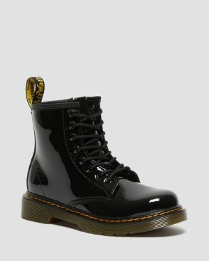 Dr Martin Martens Junior 1460 Patent Leather Lace Up Boots (Patent Leather) Boots Black | YV24-V5JD