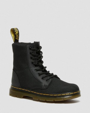 Dr Martin Martens Junior Combs Extra Tough Poly Casual Boots (Extra Tough 50/50+Rubbery) Boots Black | KJ88-F1DG