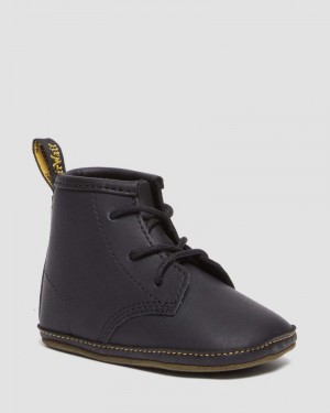 Dr Martin Martens Newborn 1460 Auburn Leather Booties (Mason Pu Split+Mason Nw Synthetic) Boots Black | HD38-U3BV