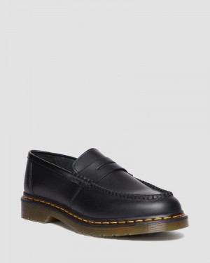 Dr Martin Martens Penton Smooth Leather Loafers (Smooth Leather) Shoes Black | AF14-S8HU