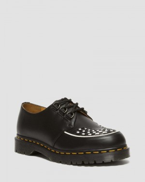 Dr Martin Martens Ramsey Smooth Leather Creepers (Smooth Leather) Shoes Black | QF21-I4FR