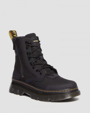 Dr Martin Martens Tarik Zip Poly & Leather Utility Boots (Ajax + Extra Tough 50/50 + Hydro) Boots Black | KS97-V0FW