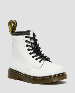 Dr Martin Martens Toddler 1460 Leather Lace Up Boots (Romario) Boots White | XX20-E8XY