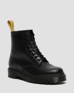 Dr Martin Martens Vegan 1460 Bex Mono Lace Up Boots (Felix Rub Off) Platforms Boots Black | FB40-E5EE