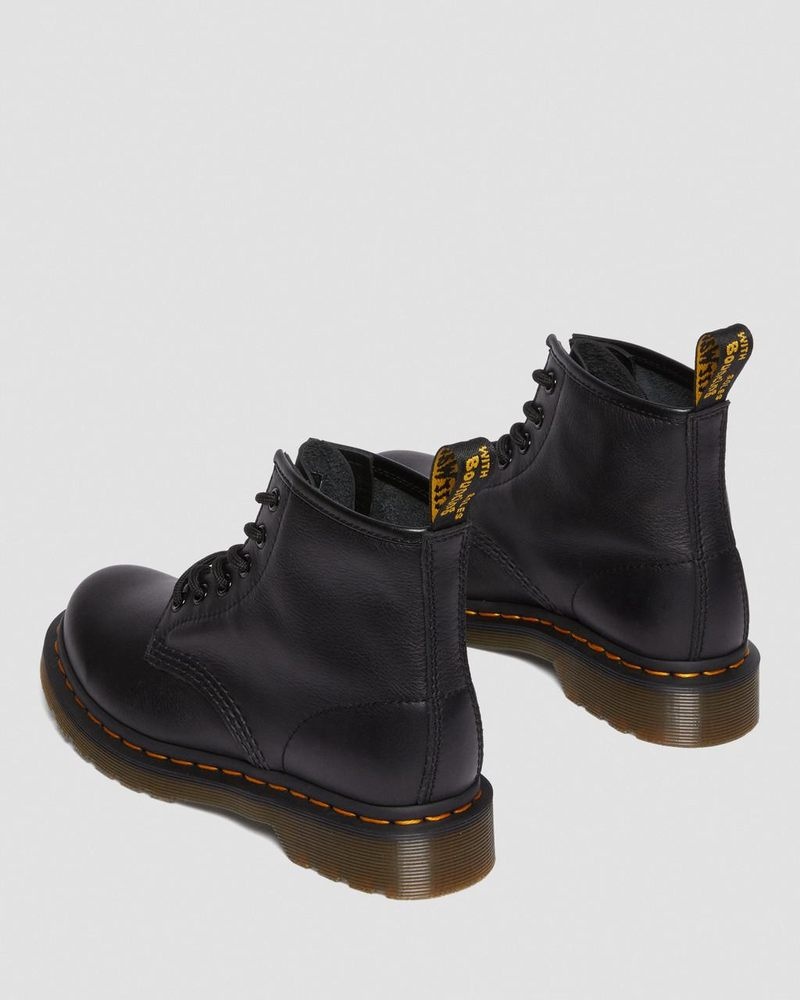 Dr Martin Martens 101 Virginia Leather Ankle Boots (Virginia) Boots Black | NJ34-K1VR