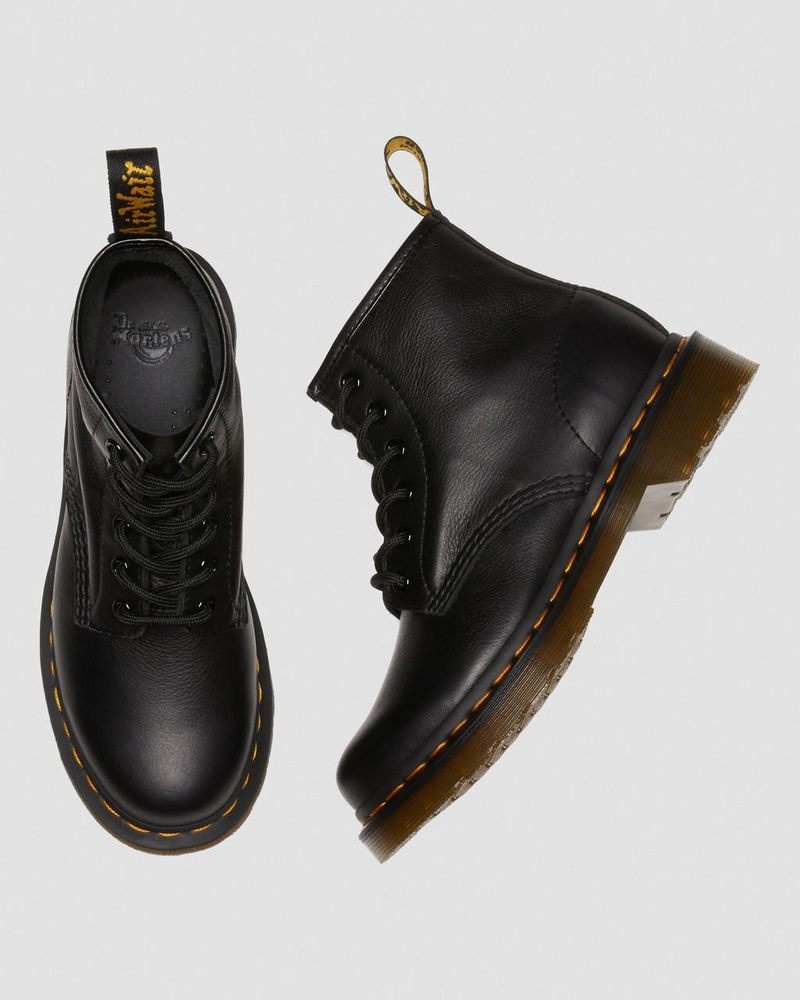 Dr Martin Martens 101 Virginia Leather Ankle Boots (Virginia) Boots Black | NJ34-K1VR