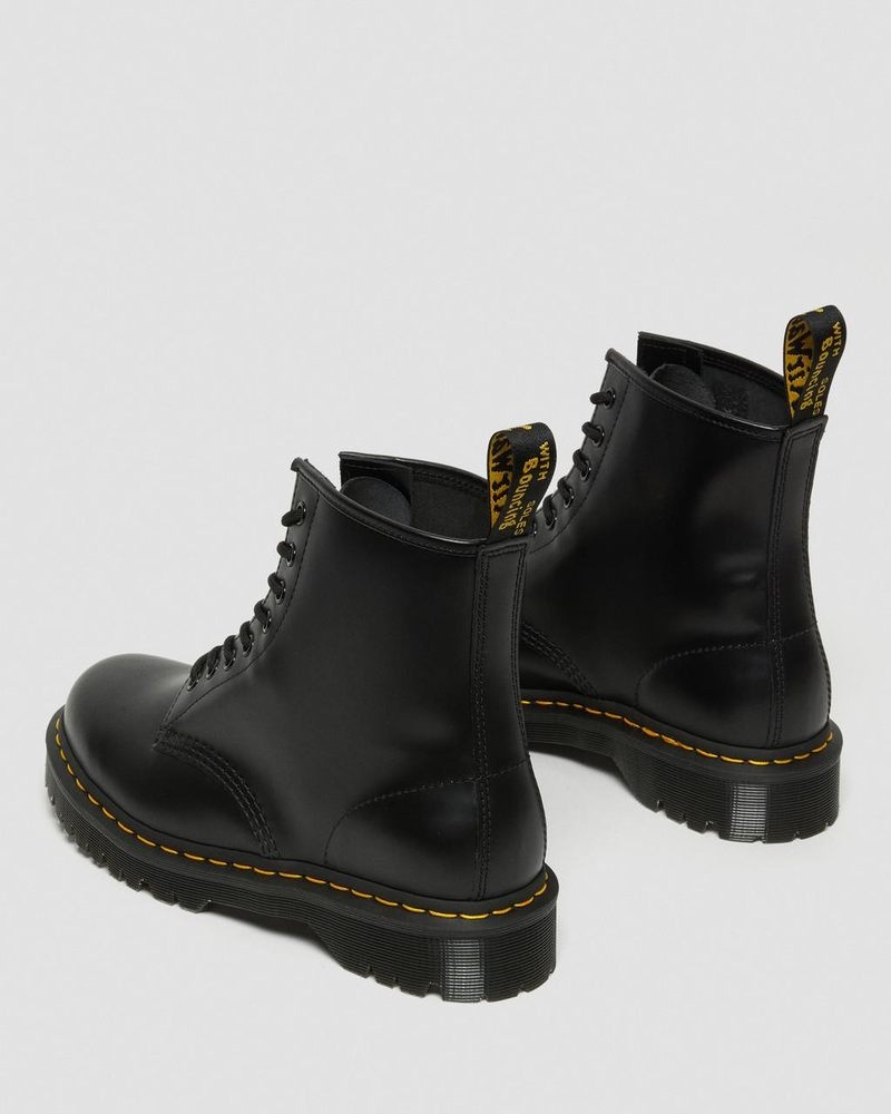 Dr Martin Martens 1460 Bex Smooth Leather Lace Up Boots (Smooth Leather) Platforms Boots Black | MN14-R0FL