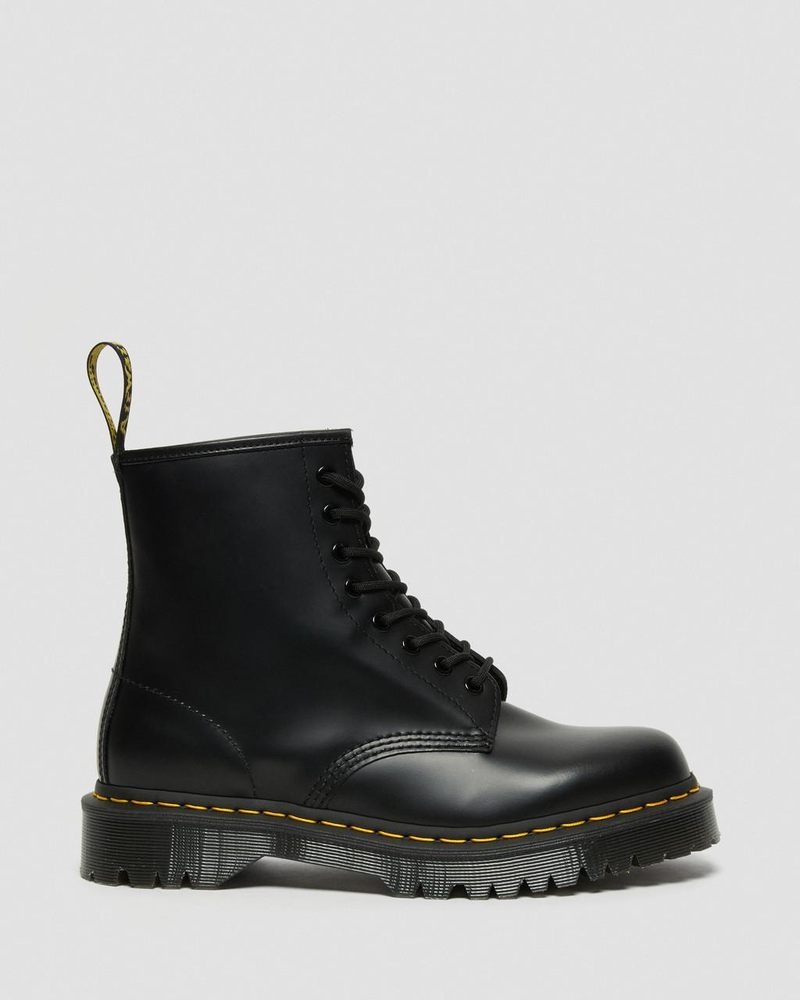 Dr Martin Martens 1460 Bex Smooth Leather Lace Up Boots (Smooth Leather) Platforms Boots Black | MN14-R0FL