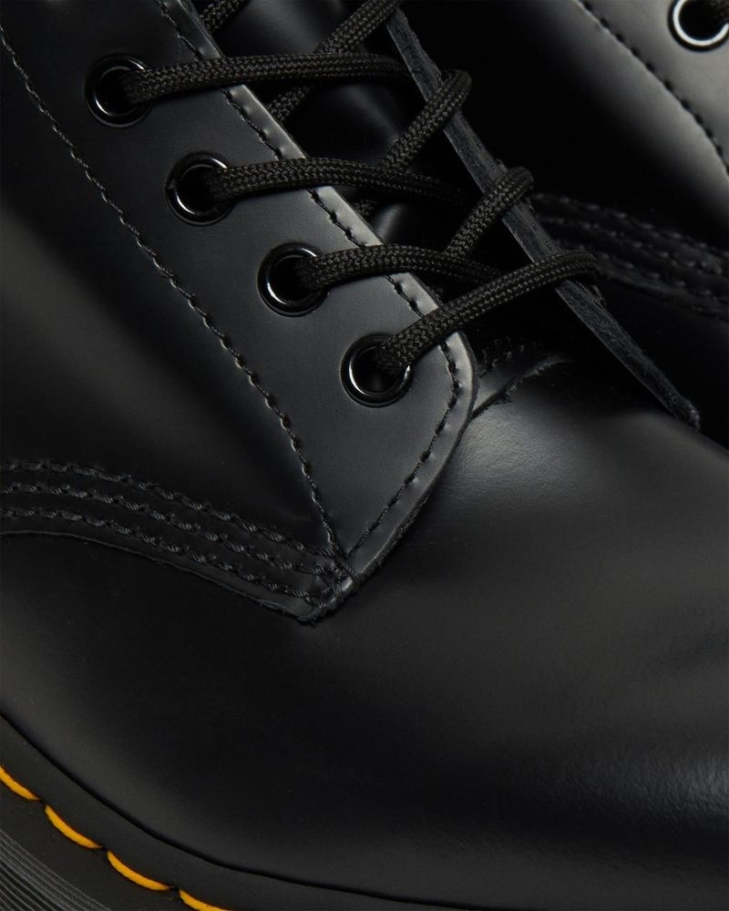 Dr Martin Martens 1460 Bex Smooth Leather Lace Up Boots (Smooth Leather) Platforms Boots Black | MN14-R0FL