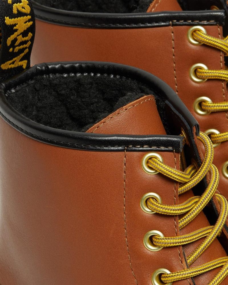 Dr Martin Martens 1460 DM's Wintergrip Leather Lace Up Boots (Blizzard Wp) Boots Tan | IM69-Z3RQ