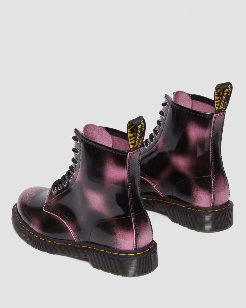 Dr Martin Martens 1460 Distressed Leather Lace Up Boots (Arcadia) Boots Pink | FD93-O2UX