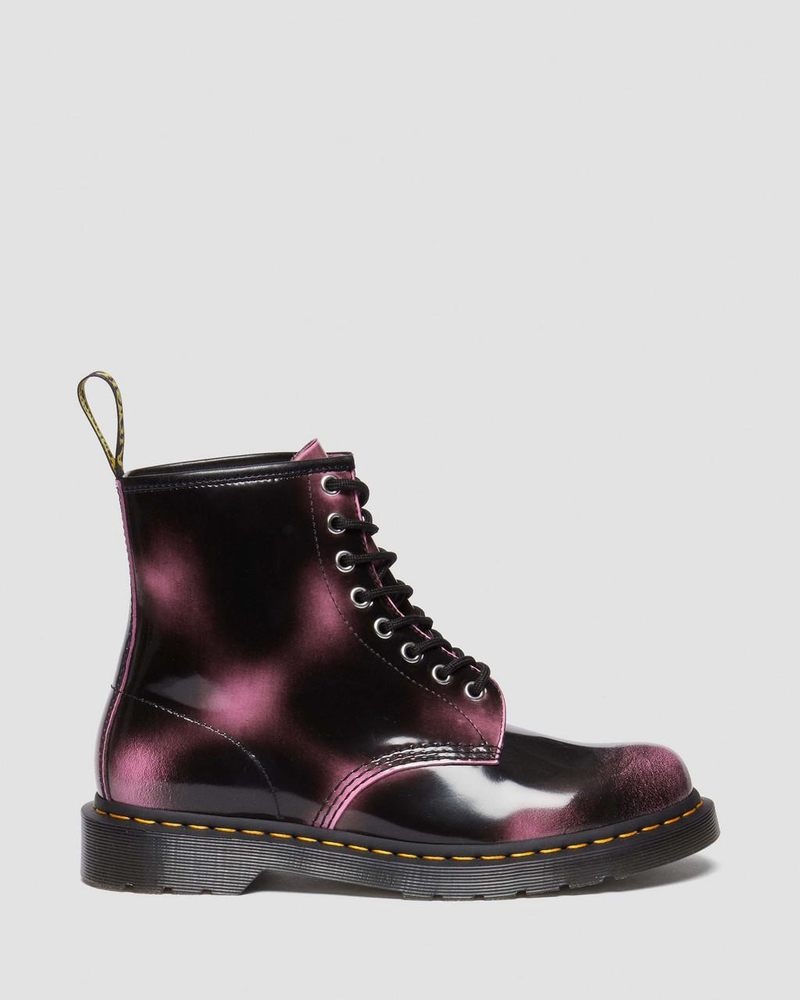 Dr Martin Martens 1460 Distressed Leather Lace Up Boots (Arcadia) Boots Pink | FD93-O2UX