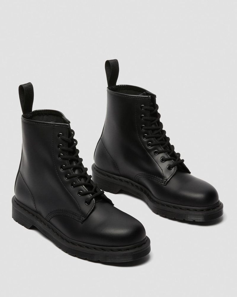 Dr Martin Martens 1460 Mono Smooth Leather Lace Up Boots (Smooth Leather) Boots Black | WI82-I0PX