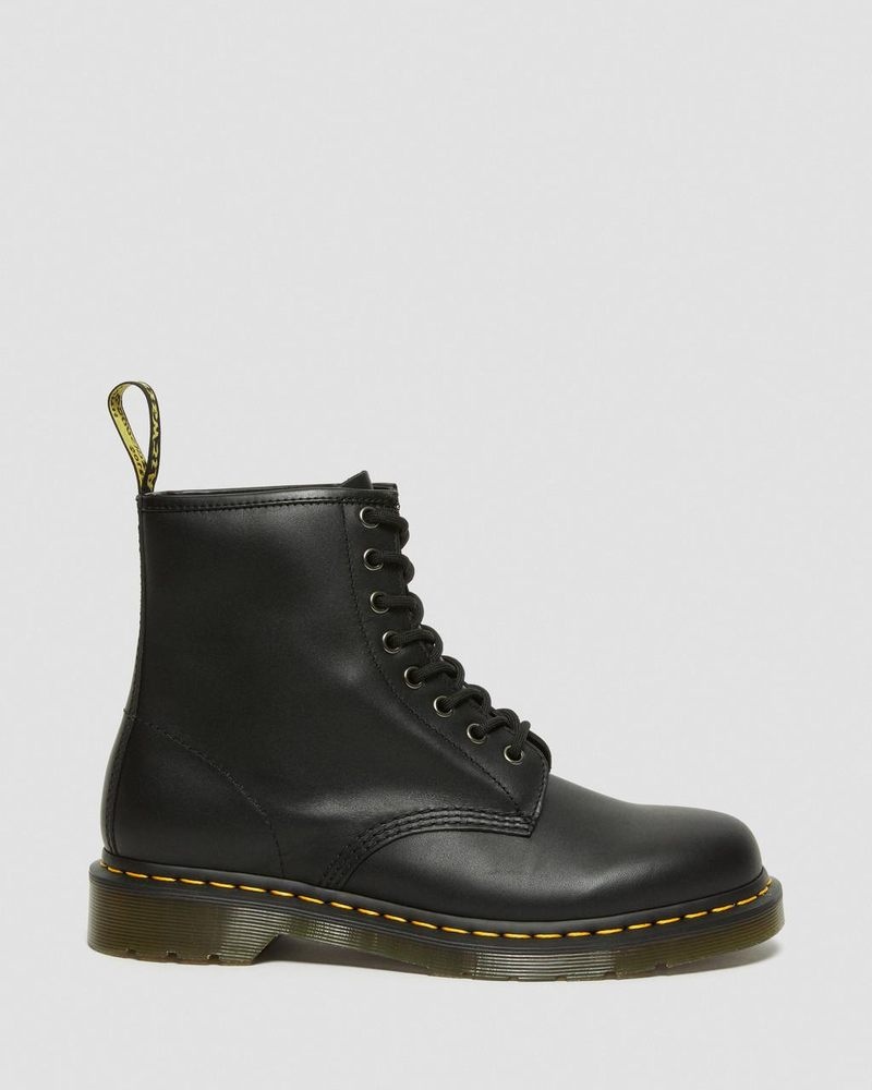 Dr Martin Martens 1460 Nappa Leather Lace Up Boots (Nappa Leather) Boots Black | LO46-Z2AM