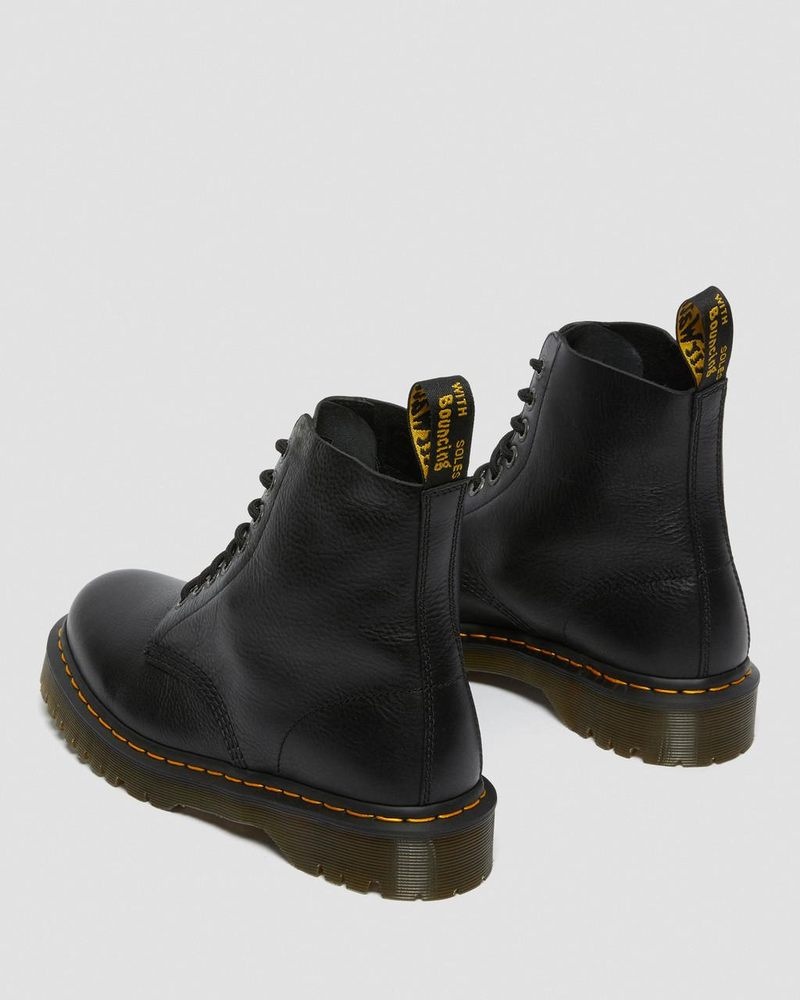 Dr Martin Martens 1460 Pascal Bex Pisa Leather Lace Up Boots (Pisa) Platforms Boots Black | UC27-E0DC