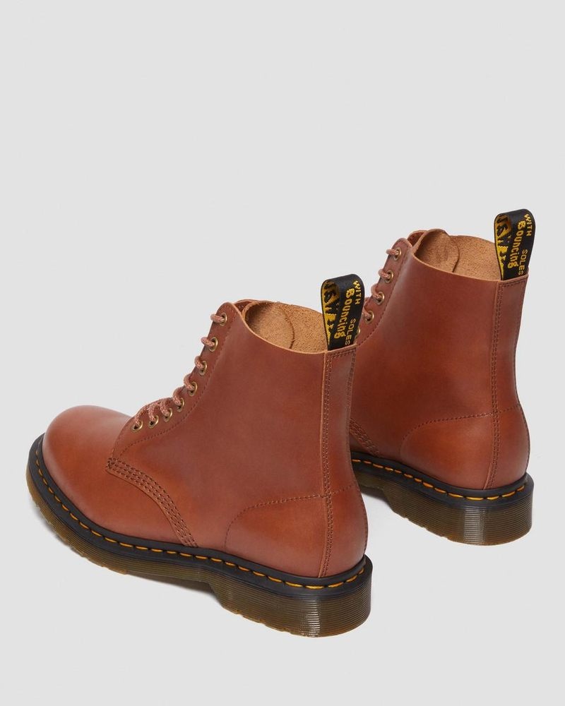 Dr Martin Martens 1460 Pascal Carrara Leather Lace Up Boots (Carrara) Boots Saddle Tan | LV08-S8UU