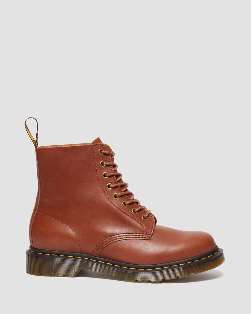 Dr Martin Martens 1460 Pascal Carrara Leather Lace Up Boots (Carrara) Boots Saddle Tan | LV08-S8UU