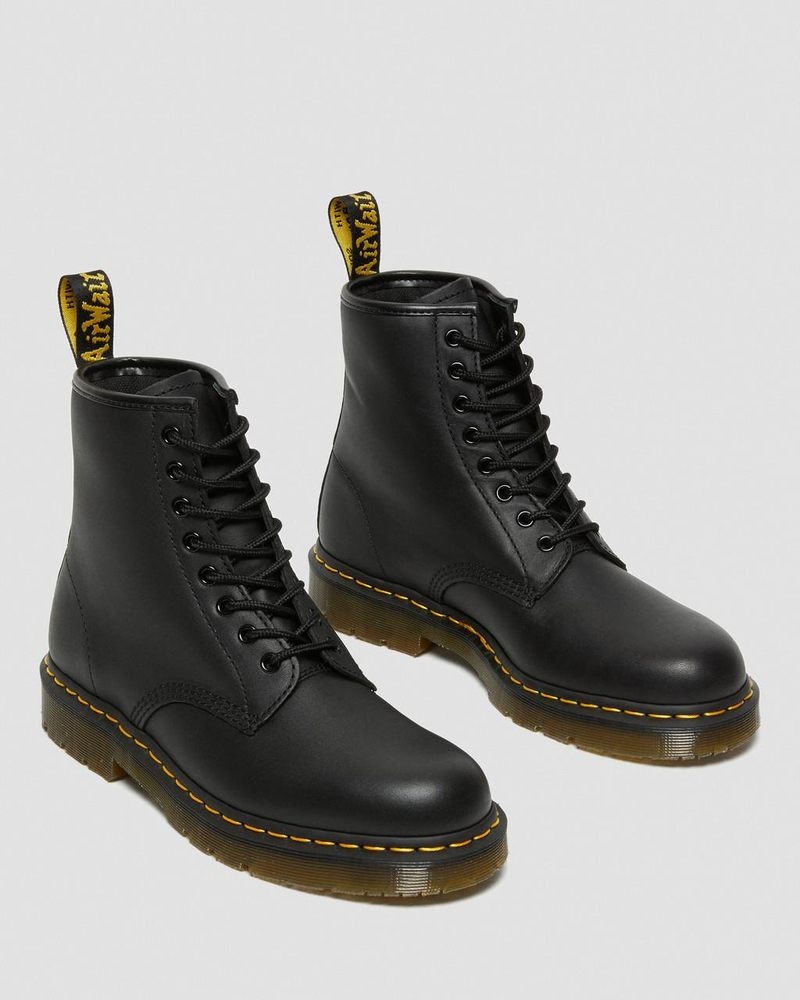 Dr Martin Martens 1460 Slip Resistant Leather Lace Up Boots (Industrial Full Grain) Boots Black | LE77-W3QT