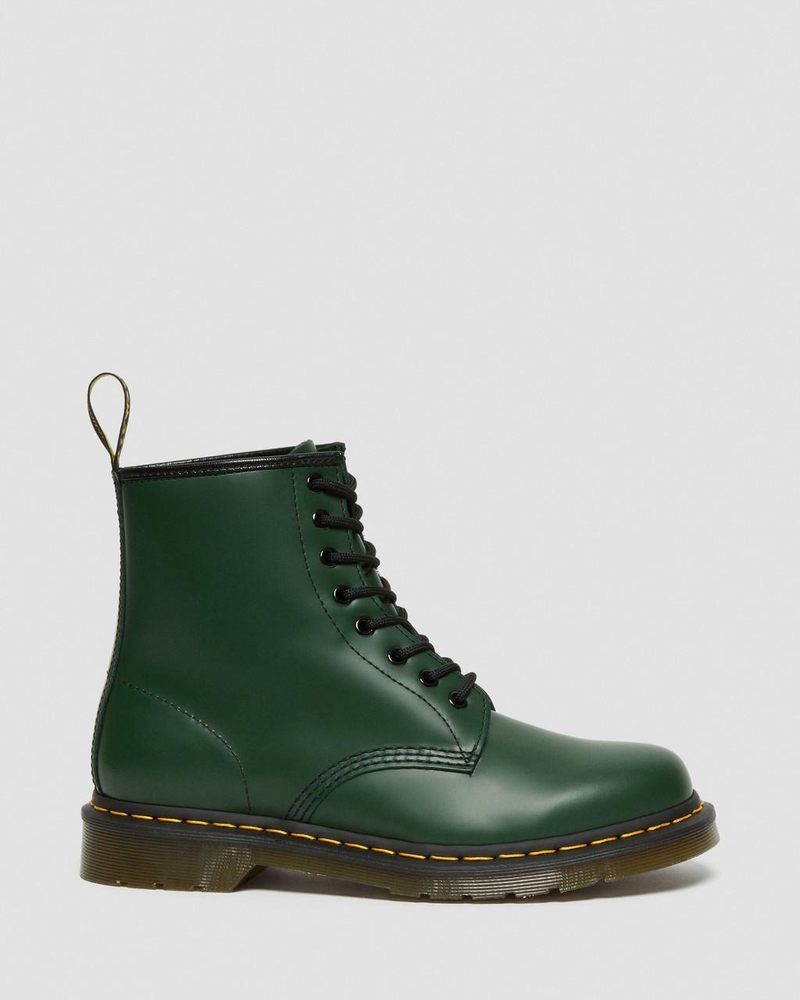 Dr Martin Martens 1460 Smooth Leather Lace Up Boots (Smooth Leather) Boots Green | XX75-M9QK