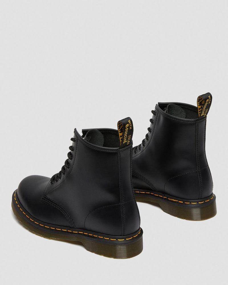 Dr Martin Martens 1460 Smooth Leather Lace Up Boots (Smooth Leather) Boots Black | HD50-W8PQ