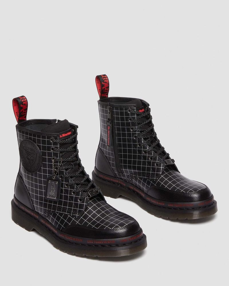 Dr Martin Martens 1460 WB Blade Runner Lace Up Boots Boots Black | DJ10-Y6WW