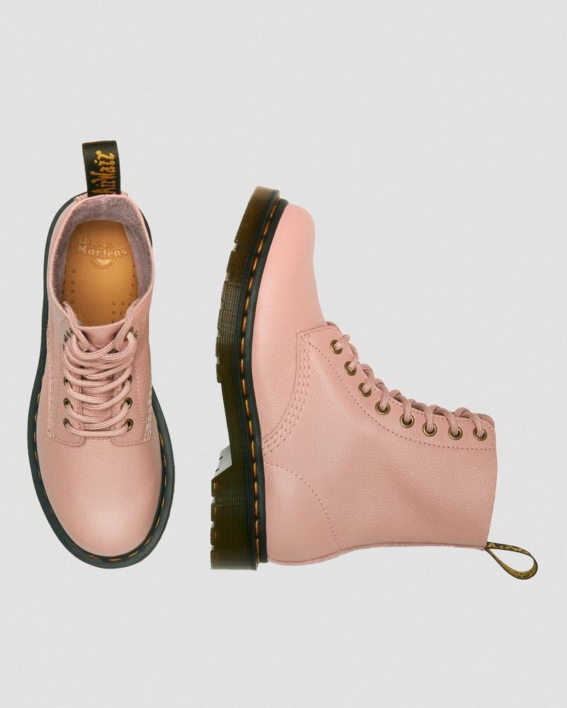 Dr Martin Martens 1460 - Pascal Virginia Leather Boots (Virginia) Boots Peach Beige | PA12-X6QF