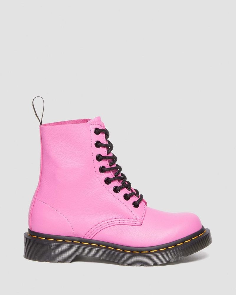 Dr Martin Martens 1460 - Pascal Virginia Leather Boots (Virginia) Boots Thrift Pink | NU12-D9XM