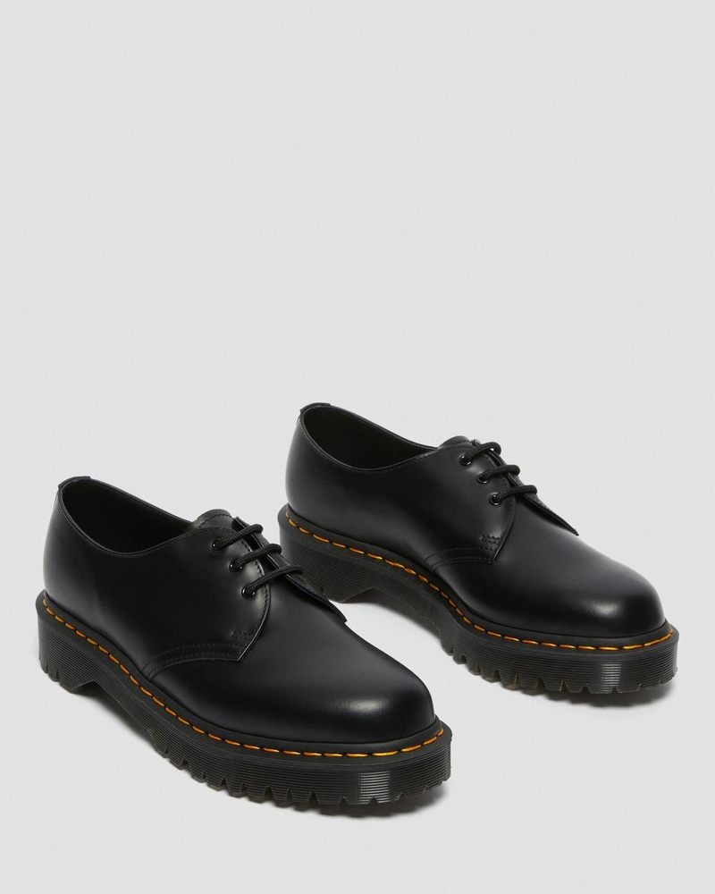 Dr Martin Martens 1461 Bex Smooth Leather Oxford Shoes (Smooth Leather) Platforms Black | JM63-W7RB